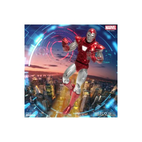 Mezco Toyz Marvel Comics Iron Man Silver Centurion ONE:12
